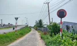 Xịt sơn biển báo, xe chở vật liệu ngang nhiên lưu thông đường cấm