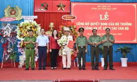 Trưởng Phòng cảnh sát hình sự làm Phó Giám đốc Công an tỉnh Bạc Liêu 