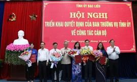Bạc Liêu điều động, bổ nhiệm nhiều lãnh đạo chủ chốt