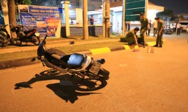 Hiện trường tai nạn.