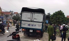 Chiếc xe do Hà điều khiển bị tạm giữ.