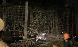 Hiện trường vụ sập tòa nhà ở Đà Nẵng.