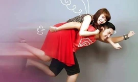 Ảnh cưới siêu quậy của đôi clip chế 'Ngày mai tôi lấy vợ'