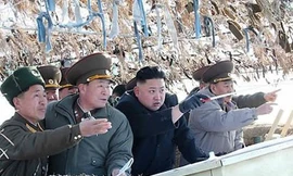 Lãnh đạo Triều Tiên Kim Jong Un thị sát môt đơn vị quân đội
