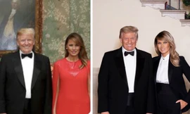 Ảnh vợ chồng Tổng thống Trump mừng Noel bị cho là ảnh ghép: “Lạ lùng đến phút cuối cùng“?