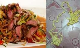 Hay ăn thịt bò tái, một người bị đau bụng và tự rút con sán dài hơn 5 mét từ người mình ra