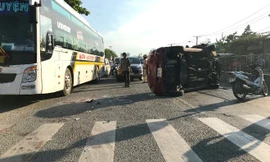 Hiện trường tai nạn.