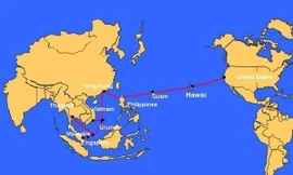 Đây là lần thứ hai trong năm 2017 tuyến cáp quang biển quốc tế AAG gặp sự cố. (Nguồn ảnh: Internet)