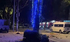 Xe máy kẹp 3 lao vào gốc cây, 3 thanh niên tử vong tại chỗ