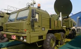 Một hệ thống tác chiến điện tử mặt đất của Nga tại Triển lãm Hàng không Vũ trụ Quốc tế MAKS-2015. Ảnh: Sputnik