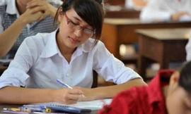 Thí sinh làm bài thi. Ảnh minh họa