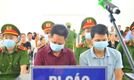 Các bị cáo tại phiên tòa