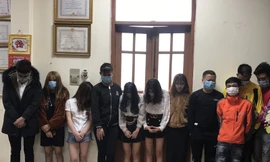 Các đối tượng tại cơ quan công an