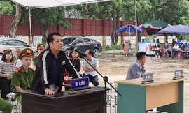 Bị cáo Nguyễn Văn Sướng tại phiên tòa