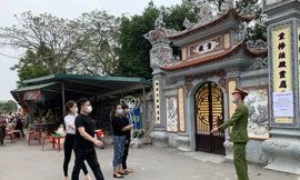 Một cơ sở thờ tự ở tỉnh Bắc Ninh tạm dừng đón du khách để phòng chống dịch COVID -19