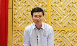 Ông Võ Văn Thưởng phát biểu tại cuộc làm việc với Tỉnh ủy Bắc Giang