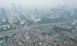 Hà Nội mù mịt, chất lượng không khí xấu