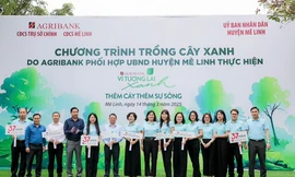 “Agribank - Thêm cây, thêm sự sống”, lan tỏa hành trình “Vì tương lai xanh” tại Mê Linh