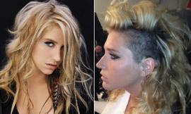 Ke$ha gây sốc với mốt tóc 'một mất, một còn'