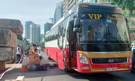 Bị cuốn vào gầm xe khách, nam thanh niên tử vong