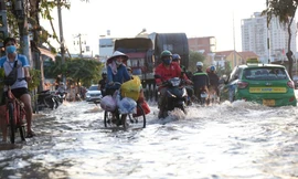 Triều cường ở TPHCM lên nhanh, đạt đỉnh vào ngày 6-7/11: Cảnh báo ngập lụt diện rộng