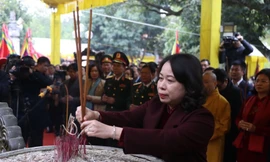 Quyền Chủ tịch nước Võ Thị Ánh Xuân dự lễ kỷ niệm khởi nghĩa Hai Bà Trưng