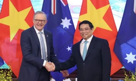 Thủ tướng Phạm Minh Chính chủ trì lễ đón Thủ tướng Úc Anthony Albanese