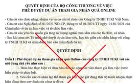 Bộ Công Thương bị giả mạo quyết định phê duyệt dự án