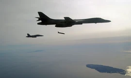 Một máy bay phản lực triển khai tên lửa chống hạm tầm xa của Lockheed Martin. Ảnh: Lockheed Martin.