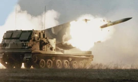 Hệ thống M270 khai hỏa. Ảnh: Lockheed Martin.