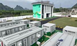 Trạm lưu trữ năng lượng pin natri-ion 10 MWh ở Quảng Tây, Trung Quốc. Ảnh: China Southern Power Grid Energy Storage.