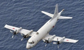 Một máy bay tuần tra P-3C của Lực lượng Phòng vệ trên biển Nhật Bản. Ảnh: Kyodo News.