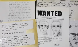 Phác họa chân dung sát nhân hàng loạt Zodiac và một số bức thư của hắn. Nguồn: NBC News.