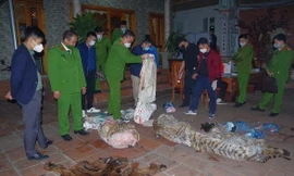 Tang vật được phát hiện tại nhà ông Ngô Văn Quân. Ảnh: Công an tỉnh Thái Nguyên.