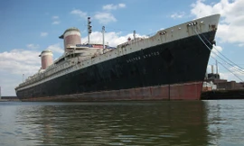  Tàu SS United States vào năm 2017. Ảnh: Wikipedia.
