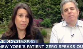 Vợ chồng luật sư Lawrence Garbuz-Adina Lewis kể về giai đoạn khủng hoảng liên quan COVID-19. Ảnh: NBC. 