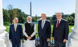 Lãnh đạo 4 thành viên QUAD tụ họp ở Nhà Trắng hồi tháng 9/2021. Ảnh: White House.