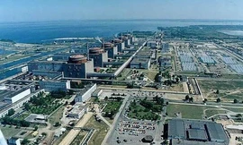 Nhà máy điện hạt nhân Zaporizhzhia ở Ukraine. Nguồn: Mail Online.