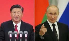 Dự kiến Chủ tịch Trung Quốc Tập Cận Bình và Tổng thống Nga Vladimir Putin gặp thượng đỉnh ngày 4/2 tại lễ khai mạc Olympic Bắc Kinh 2022. Ảnh: Getty Images.