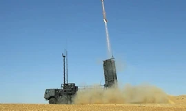 Hệ thống phòng thủ tên lửa Spyder bắn thử. Ảnh: Rafael.