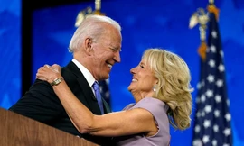 Tổng thống đắc cử Joe Biden và phu nhân Jill Biden. Ảnh: AP.