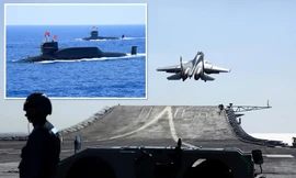 Trung Quốc gần đây liên tục tập trận gần đảo Đài Loan. Ảnh: Xinhua/AP.