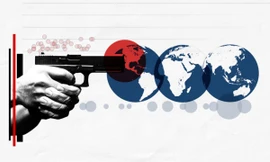 Cứ 100 người Mỹ thì có 120 khẩu súng. Minh họa: CNN.