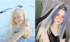 Nữ tuyển thủ eSports xinh như búp bê, gây chú ý với mái tóc màu xanh 