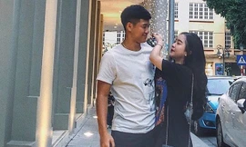 Cầu thủ Hà Đức Chinh lần đầu khoe ảnh tình tứ bên bạn gái