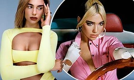 Giọng ca nước Anh Dua Lipa mặc gợi cảm tôn ba vòng nảy nở