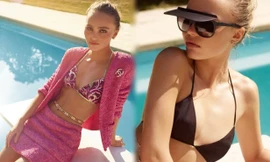 Con gái 'cướp biển' Johnny Depp khoe eo siêu nhỏ với bikini