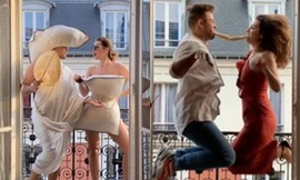 Cách ly ở Paris, nữ blogger và bạn trai mỗi ngày tung một clip 'lầy lội' hết cỡ