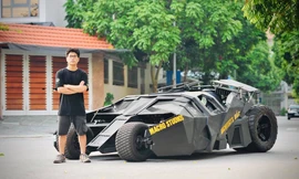 Nam sinh 'gây bão mạng' với siêu xe tự chế trước cổng trường Kiến trúc