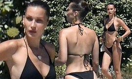 Bella Hadid thả dáng đẹp như tạc tượng ở Ý